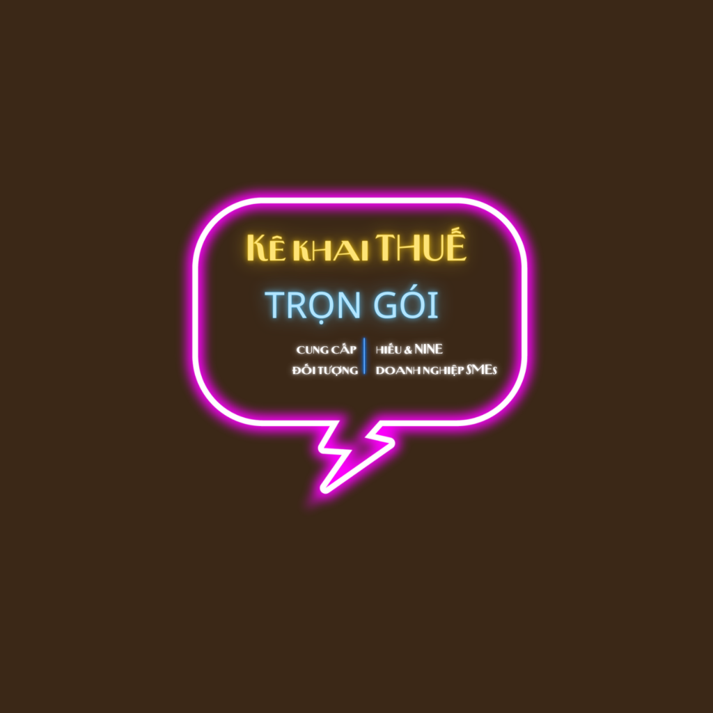 BẢNG GIÁ KÊ KHAI THUẾ TRỌN GÓI CHO SME