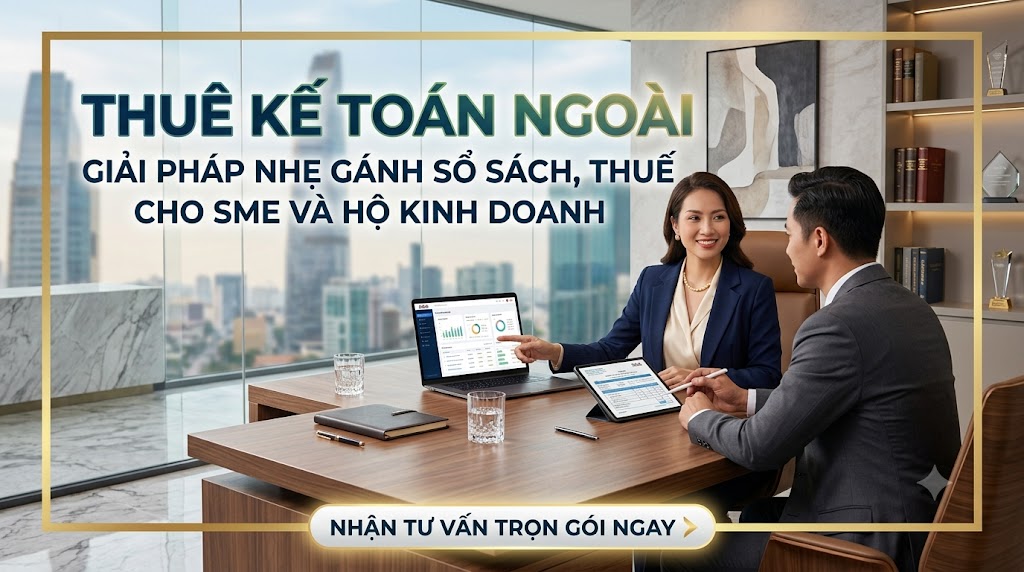 Thuê kế toán ngoài: giải pháp nhẹ gánh sổ sách, thuế cho SME và hộ kinh doanh